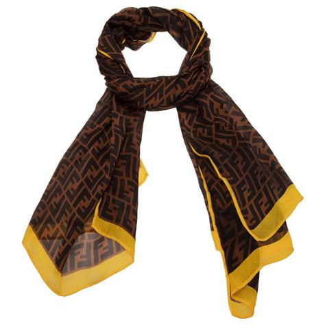 fendi zucca scarf silk|fendi scarf and shawl.